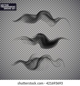 Smoke isolated transparent, abstract vector eps10. Magic Illustration