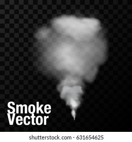 Smoke isolated transparent special effect. Vector illustration