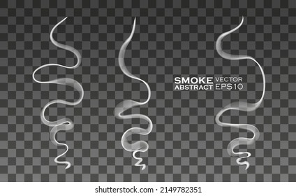 Smoke isolated and transparent. Wave elements illustration. Graphic concept for your design