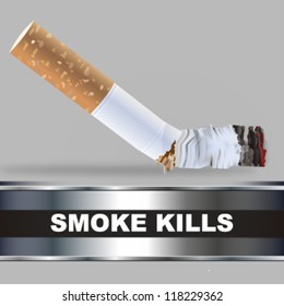 smoke kills design. vector illustration