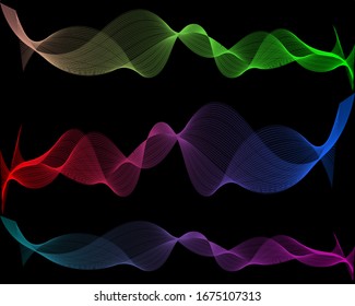 Smoke line effect pattern background