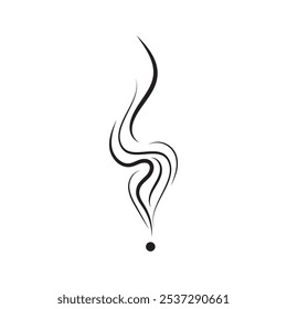 Smoke Line Hand Drawn Illustration - 02