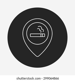 smoke line icon