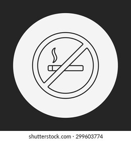 smoke line icon