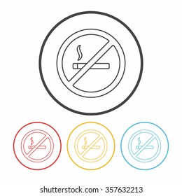 smoke line icon