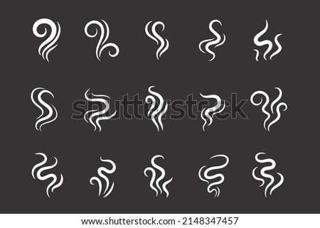 Smoke lines. Hot vapors that evaporate from food and beverages.