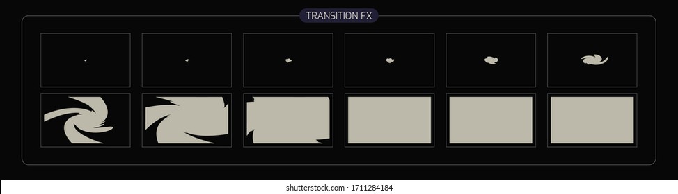 Smoke liquid Transitions Effect. liquid transition FX Sprite Sheet of Ready for games, cartoon or animation and motion design. white color scene transition.