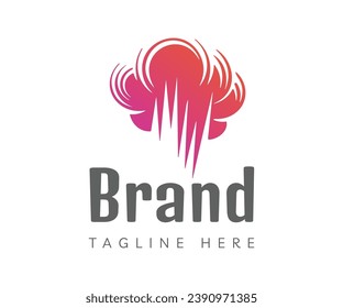 Elementos de plantilla de diseño de iconos de logotipo de humo. Usable para marca y logotipos de negocios.
