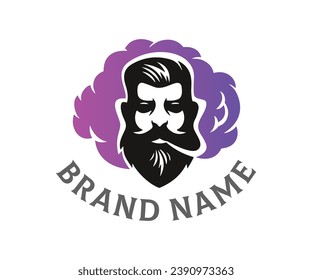 Smoke logo icon design template elements. Usable for Branding and Business Logos.
