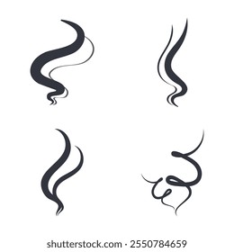 Smoke Logo Vector Icon Template Illustration