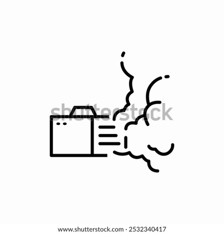 smoke machine icon sign vector