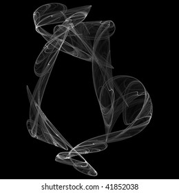 Smoke on a black background