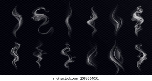 smoke on black background design element 01