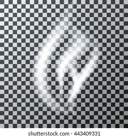 Smoke on black-and-white background