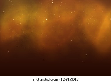 Smoke on Dark Background With Lights, vector
