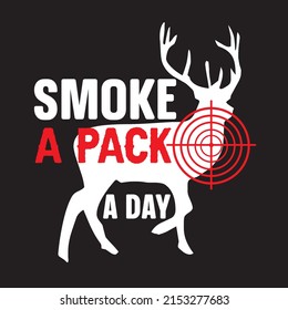 smoke a pack a day t-shirt design svg