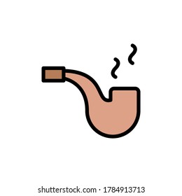 Smoke, pipe icon. Simple color with outline vector elements of pirate icons for ui and ux, website or mobile application