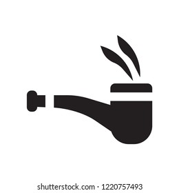 smoke Pipe icon. Trendy smoke Pipe logo concept on white background from Luxury collection. Suitable for use on web apps, mobile apps and print media.