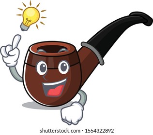 smoke pipe isolated cartoon the have an idea mascot