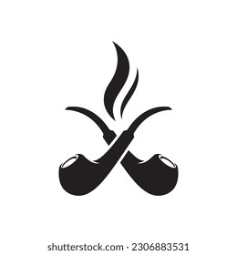 Smoke pipe logo images illustration design