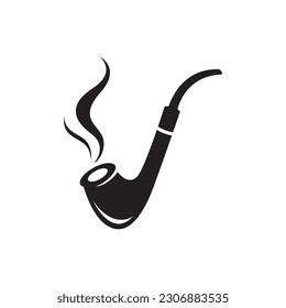 Smoke pipe logo images illustration design