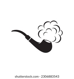 Smoke pipe logo images illustration design