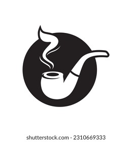 Smoke pipe logo images illustration design