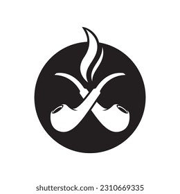 Smoke pipe logo images illustration design