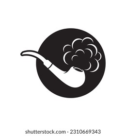 Smoke pipe logo images illustration design