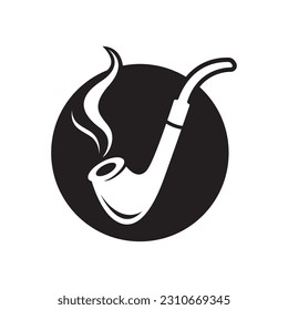 Smoke pipe logo images illustration design