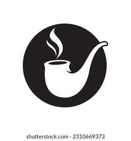 Smoke pipe logo images illustration design - Shutterstock ID 2310669373