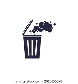icono de humo contaminado. 