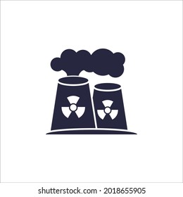 smoke polluted air flat icon. 