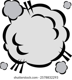 Smoke produced during an explosion