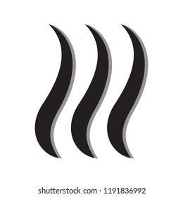 Smoke puff icon vector  illustration isolated on white background