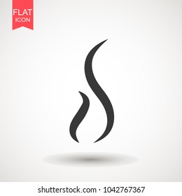 Smoke puff vector icon illustration isolated on white background. hot eps vector icon. Flat web design element for website or app.