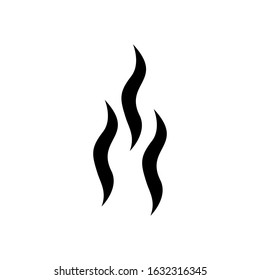 Smoke puff vector icon illustration isolated on white background