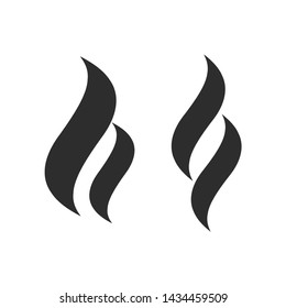 Smoke Puff Vector Icon Set. Smoke Shape Vector Sign