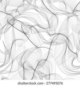 Smoke Seamless Texture On White Background Pattern Vector. Smoke Seamless Pattern. Smoke Seamless Image. 