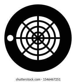 Smoke Sensor Fire Alarm vector Icon design