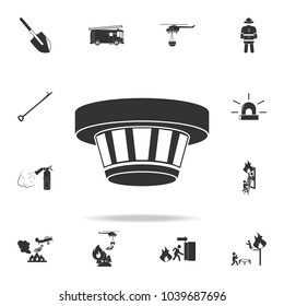 Smoke sensor icon. Detailed set icons of firefighter element icons. Premium quality graphic design. One of the collection icons for websites, web design, mobile app on white background
