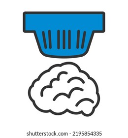 Smoke Sensor Icon. Editable Bold Outline With Color Fill Design. Vector Illustration.