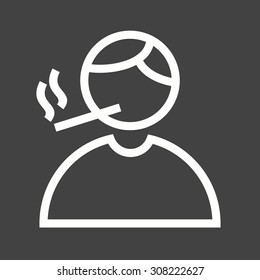 Smoke, smoking, cigarette icon vector image. Can also be used for activities. Suitable for use on web apps, mobile apps and print media.