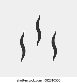 Smoke steam  icon illustration isolated vector sign symbol