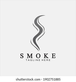 Smoke steam icon logo illustration isolated on white background,Aroma vaporize icons. Smells vector line icon, hot aroma, stink or cooking steam symbols, smelling or vapor