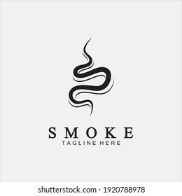 Ilustración del logotipo del icono de vapor de humo aislado en fondo blanco, Aroma vaporiza iconos. Huele icono de línea vectorial, aroma caliente, símbolos de vapor de hebilla o de cocción, olor o vapor