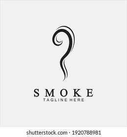 Smoke steam icon logo illustration isolated on white background,Aroma vaporize icons. Smells vector line icon, hot aroma, stink or cooking steam symbols, smelling or vapor