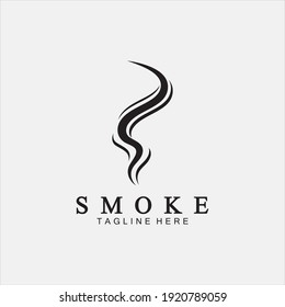 Smoke Steam Icon Logo Illustration Isolated On White Background,Aroma Vaporize Icons. Smells Vector Line Icon, Hot Aroma, Stink Or Cooking Steam Symbols, Smelling Or Vapor