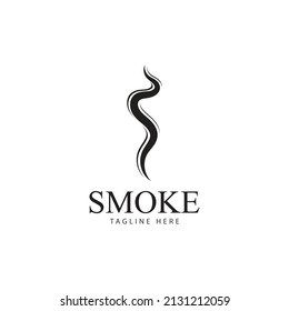 Smoke steam icon logo illustration isolated on white background Aroma vaporize icons. Smells vector line icon  hot aroma  stink or cooking steam symbols  smelling or vapor