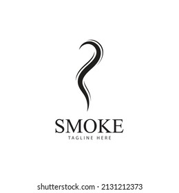 Smoke steam icon logo illustration isolated on white background Aroma vaporize icons. Smells vector line icon  hot aroma  stink or cooking steam symbols  smelling or vapor